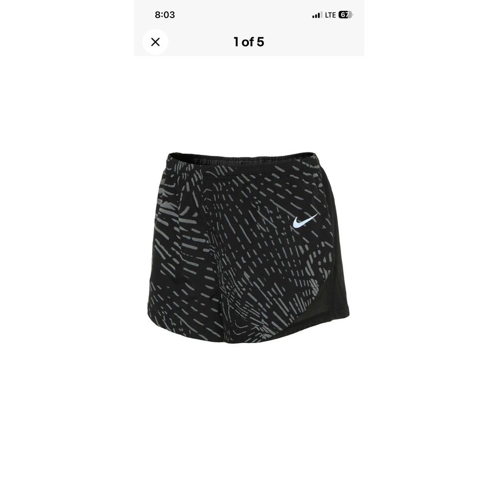 Nike Womens Running Shorts Dri Fit Black Tempo Size L DD6777-010